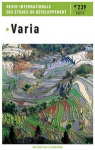Revue internationale des études du développement, n. 239 - Juillet 2019