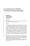 Les paradoxes de la résilience en matière de sécurité alimentaire ?