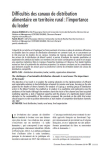 Difficultés des canaux de distribution alimentaire en territoire rural : l’importance du leader