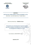 Perspectives d'un développement agricole durable dans des conditions de ressources en eau limitées et de changement climatique en Libye