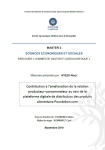 Contribution à l’amélioration de la relation producteur-consommateur au sein de la plateforme digitale de distribution des produits alimentaires Pourdebon.com