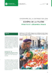 Diagramme de la distribution 2018. Schéma de la filière fruits et légumes frais