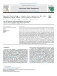 Impacts of climate change on irrigation water requirement of date palms under future salinity trend in coastal aquifer of Tunisian oasis