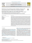 Identifying the most promising agronomic adaptation strategies for the tomato growing systems in Southern Italy via simulation modeling