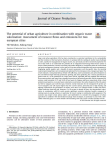 The potential of urban agriculture in combination with organic waste valorization: assessment of resource flows and emissions for two european cities