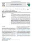 Bivariate analysis of drought duration and severity for irrigation planning