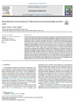 Desertification risk assessment in Turkey based on environmentally sensitive areas