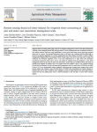 Remote sensing-based soil water balance for irrigation water accounting at plot and water user association management scale