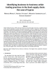Identifying business-to-business unfair trading practices in the food supply chain: the case of Cyprus