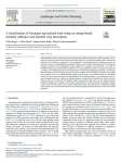 A classification of European agricultural land using an energy-based intensity indicator and detailed crop description