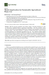 Model application for sustainable agricultural water use