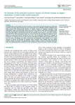 An estimate of the potential economic impacts of climate change on Egypt's agriculture: a multi-market model approach