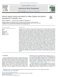 Decision support systems and models for aiding irrigation and nutrient management of vegetable crops