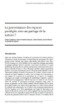 La gouvernance des espaces protégés : vers un partage de la nature ?