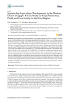 Sustainable agriculture development in the western desert of Egypt : a case study on crop production, profit, and uncertainty in the Siwa region