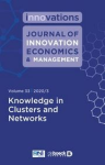 Journal of Innovation Economics and Management, n. 33 - July 2020 - Knowledge in cluster and networks