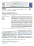 Spatio-temporal changes in ecosystem service values : effects of land-use changes from past to future (1860–2100)