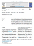 Assessment of sustainable land management practices in Mediterranean rural regions