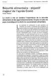 Sécurité alimentaire : objectif majeur de l'après Covid