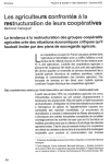 Les agriculteurs confrontés à la restructuration de leurs coopératives