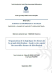 Organisation de la logistique des firmes de la grande distribution : analyse des enjeux des nouvelles formes de distribution