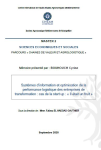 Systèmes d’information et optimisation de la performance logistique des entreprises de transformation : cas de la start-up « Il était un fruit »