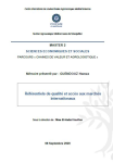 Référentiels de qualité et accès aux marchés internationaux