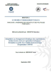 Adaptation au changement climatique des exploitations mixtes bovins-ovins en agriculture biologique : simulation à partir d’un modèle bioéconomique d’exploitation ORFEE