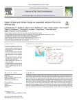 Impact of dams and climate change on suspended sediment flux to the Mekong delta