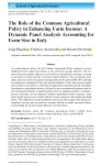 The role of the common agricultural policy in enhancing farm income: a dynamic panel analysis accounting for farm size in Italy