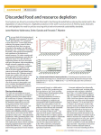 Discarded food and resource depletion