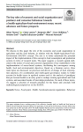 The key roles of economic and social organization and producer and consumer behaviour towards a health-agriculture-food-environment nexus: recent advances and future prospects