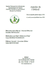 Annales de l'Institut National de la Recherche Agronomique de Tunisie = Annales de l'INRAT, vol. 92 - Janvier 2019