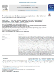 To what extent does the European common agricultural policy affect key landscape determinants of biodiversity?