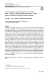 An introduction to food cooperatives in the Bekaa valley, Lebanon: territorial actors and potential levers to local development through culinary heritage