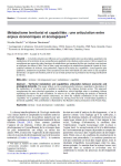 Métabolisme territorial et capabilités : une articulation entre enjeux économiques et écologiques