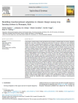 Modelling transformational adaptation to climate change among crop farming systems in Romagna, Italy