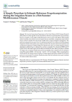 A simple procedure to estimate reference evapotranspiration during the irrigation season in a hot-summer mediterranean climate