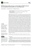 Soil bio-impact effectiveness for the optimal multicriterial environmental sustainability in crop production