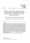 Repenser l’analyse de la participation dans les dispositifs publics de développement territorial. Illustration tirée de l’élaboration d’un Projet Alimentaire Territorial