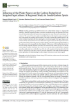 Influence of the water source on the carbon footprint of irrigated agriculture: a regional study in south-eastern Spain