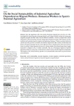 On the social sustainability of industrial agriculture dependent on migrant workers. Romanian workers in Spain’s seasonal agriculture