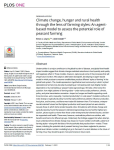 Climate change, hunger and rural health through the lens of farming styles: an agent-based model to assess the potential role of peasant farming