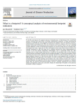 What is a footprint? A conceptual analysis of environmental footprint indicators