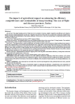 The impacts of agricultural support on enhancing the efficiency, competitiveness and sustainability of sheep breeding: the case of Nigde and Aksaray provinces, Turkey