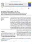 Impact of climate change on wetland ecosystems: a critical review of experimental wetlands