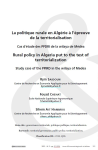 La politique rurale en Algérie à l’épreuve de la territorialisation