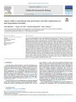 Agency shifts in agricultural land governance and their implications for land degradation neutrality