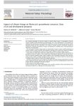 Impacts of climate change on Moroccan's groundwater resources: state of art and development prospects