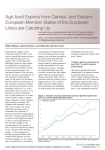 Agri-food exports from central- and eastern-european member states of the European Union are catching up